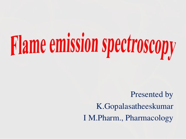 The Spectroscopy of Flames